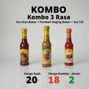 Sos Ikan Bakar + Perencah Daging Bakar + Sos Cili